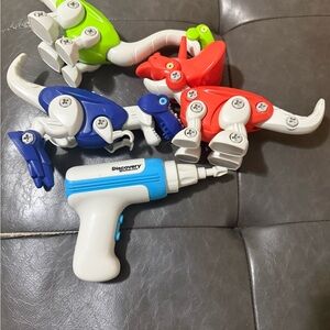 Discovery Colorful Dino Build Set with Blue & White Electric Screwdriver